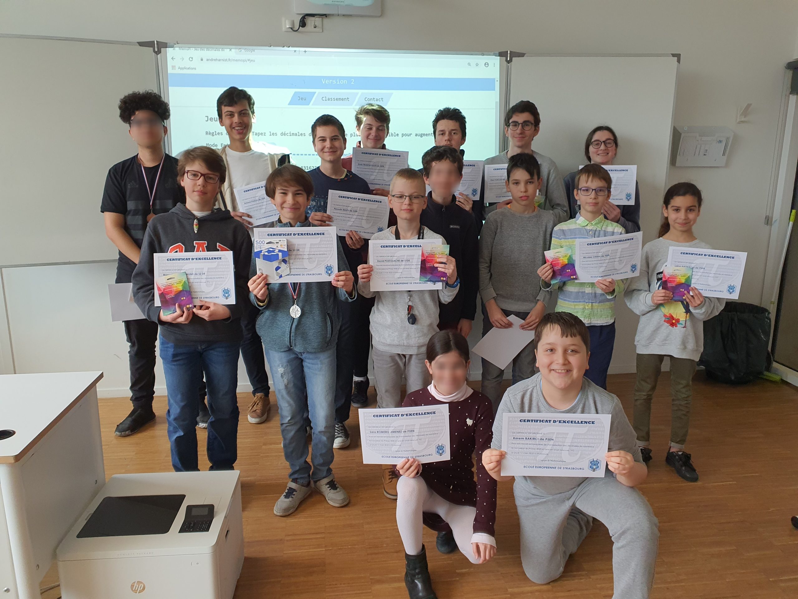Concours des décimales de π – édition 2020