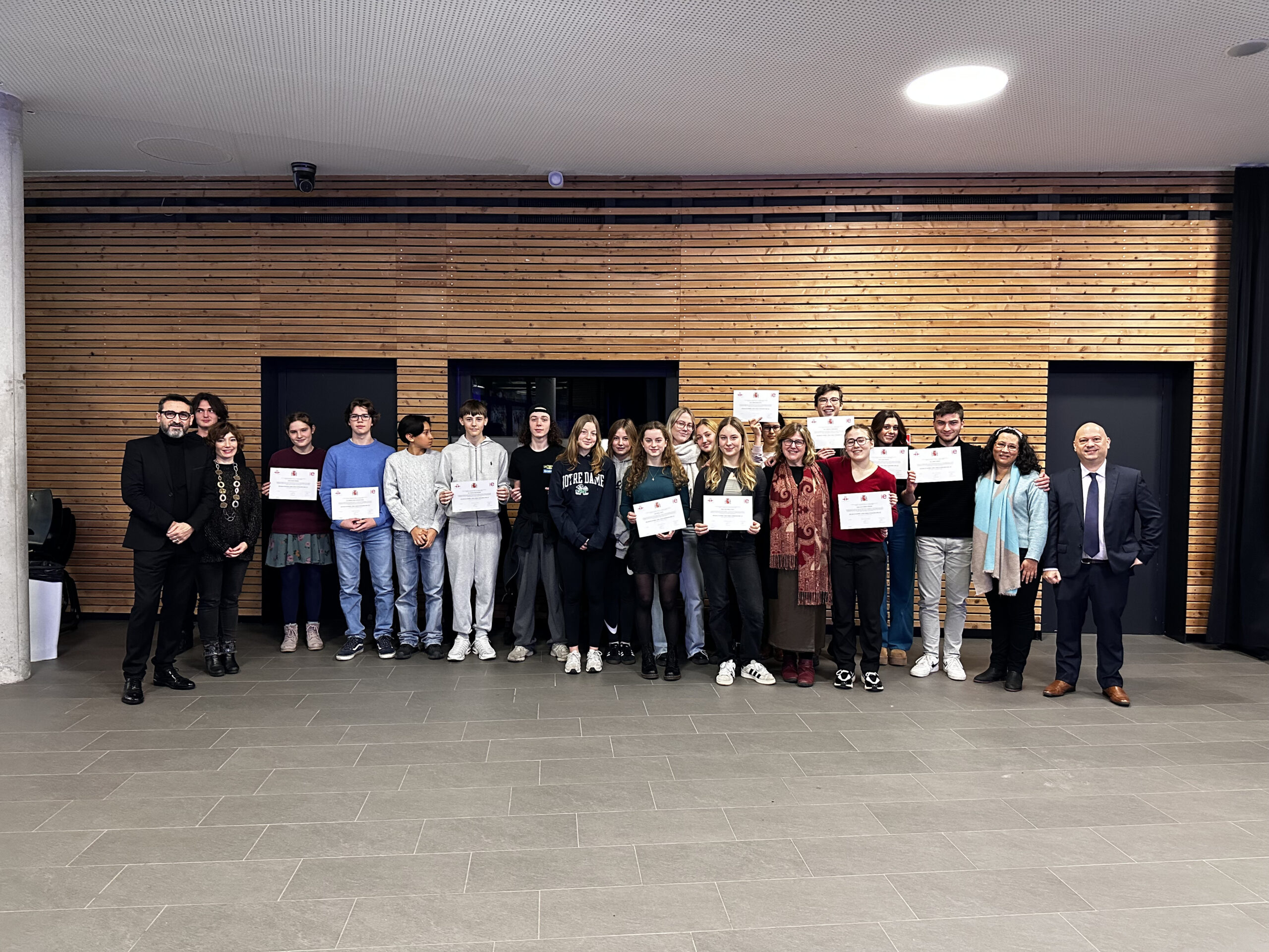 Cérémonie de remise des certifications du DELE