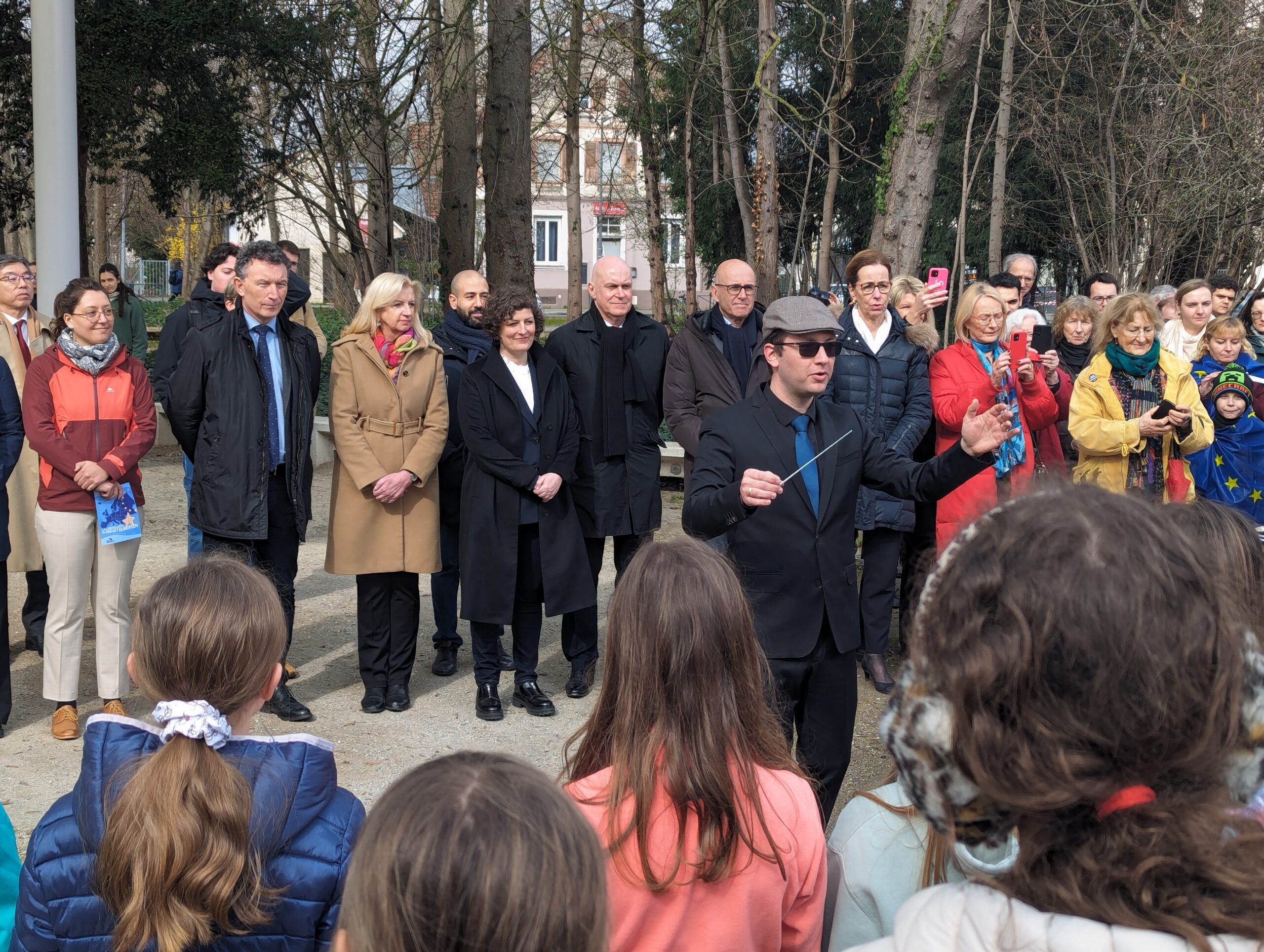 La chorale des P5 pour l’inauguration du Lieu d’Europe