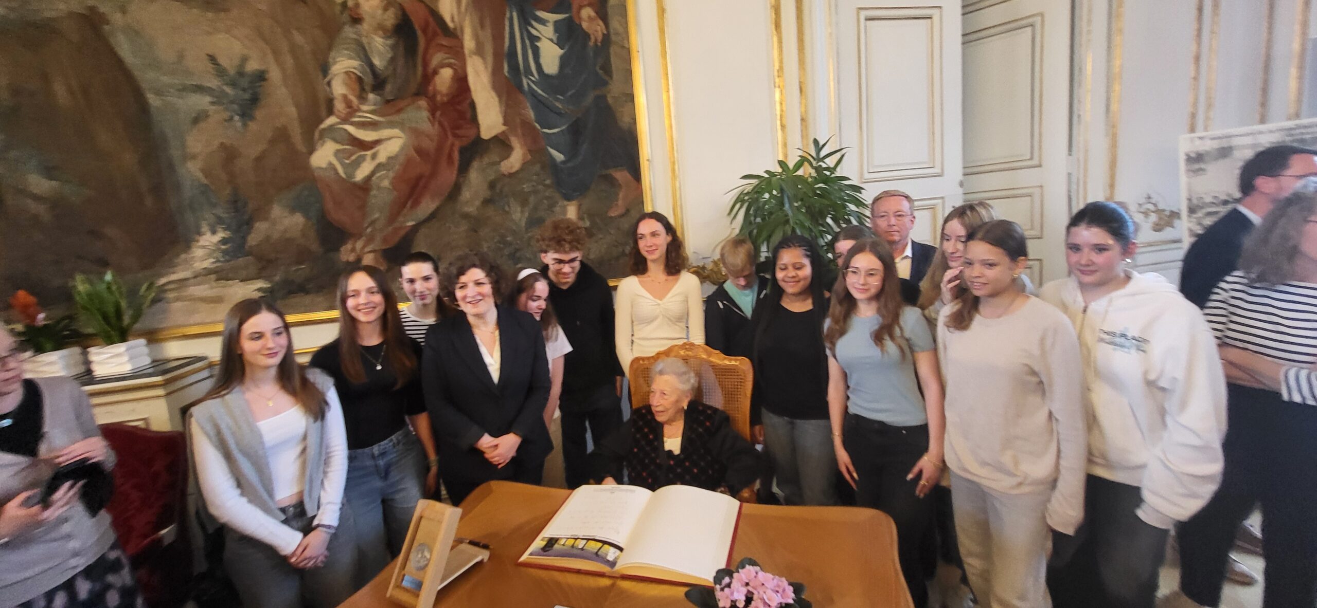Rencontre avec Madame Polak, décorée de la médaille de la ville de Strasbourg