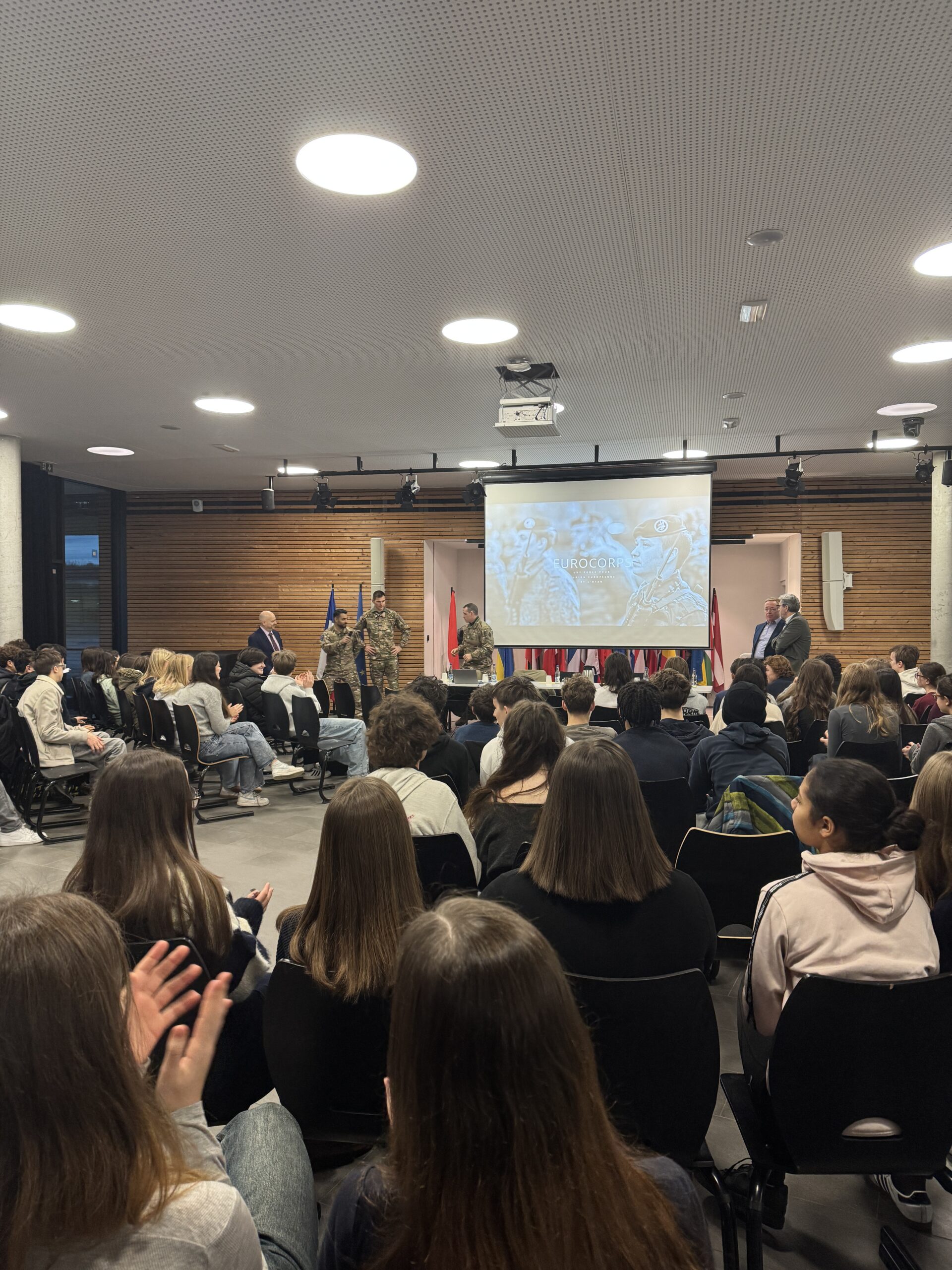 Représentants de l&rsquo;Eurocorps à l&rsquo;EES