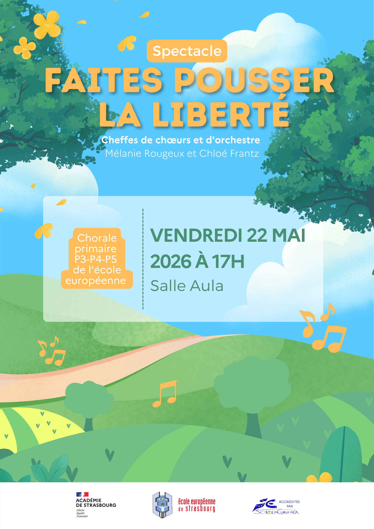 Concert de fin d&rsquo;année de la chorale des heures européennes